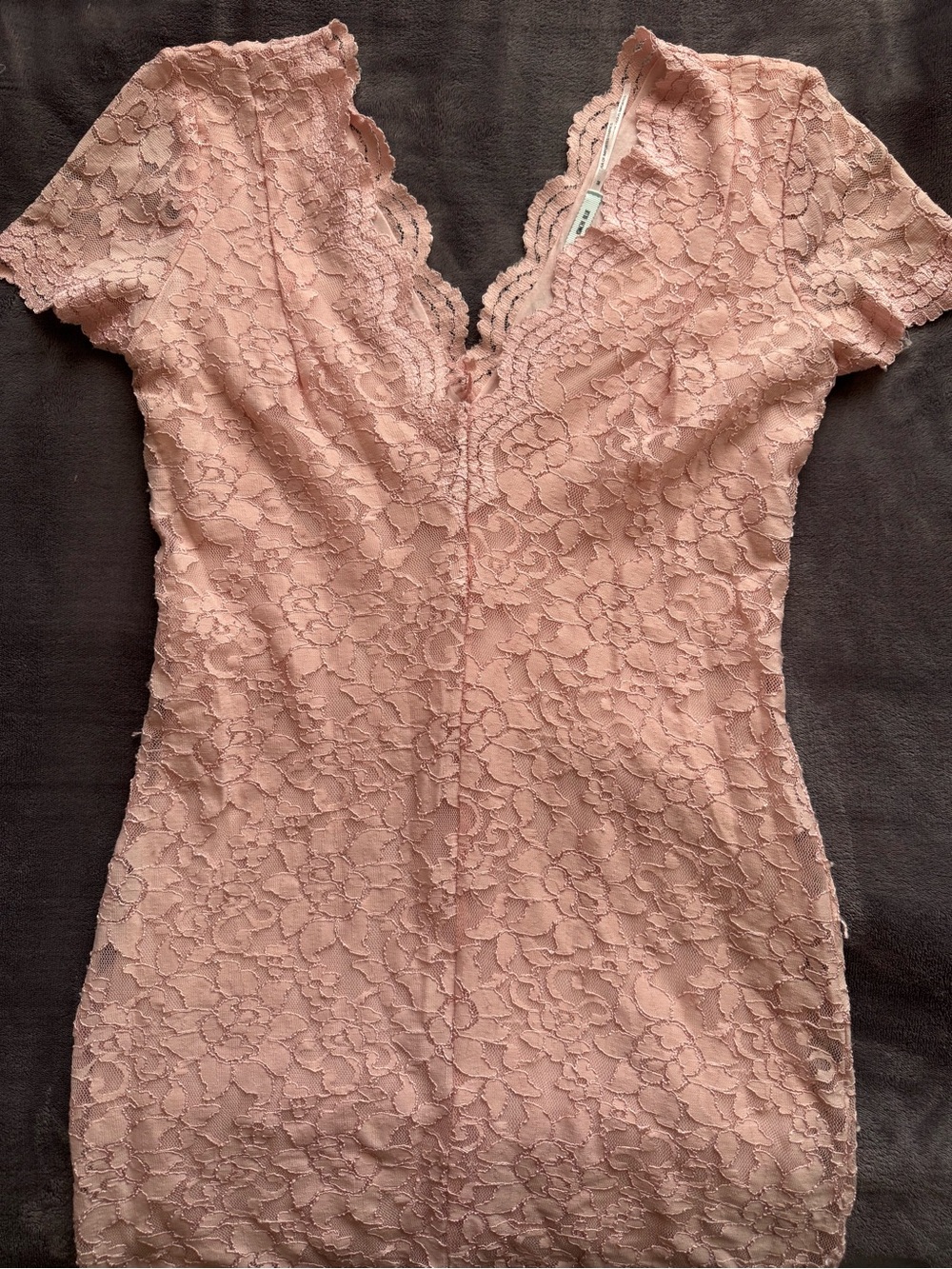 Aritzia Dusty Rose Lace Dress